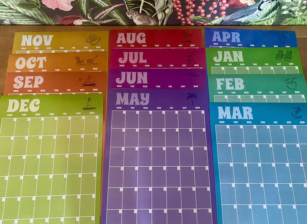 A3 Monthly Planner Hendra Habits.