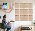 Monthly Wall Planner Pack A3 | 12 month Calendar - Manly