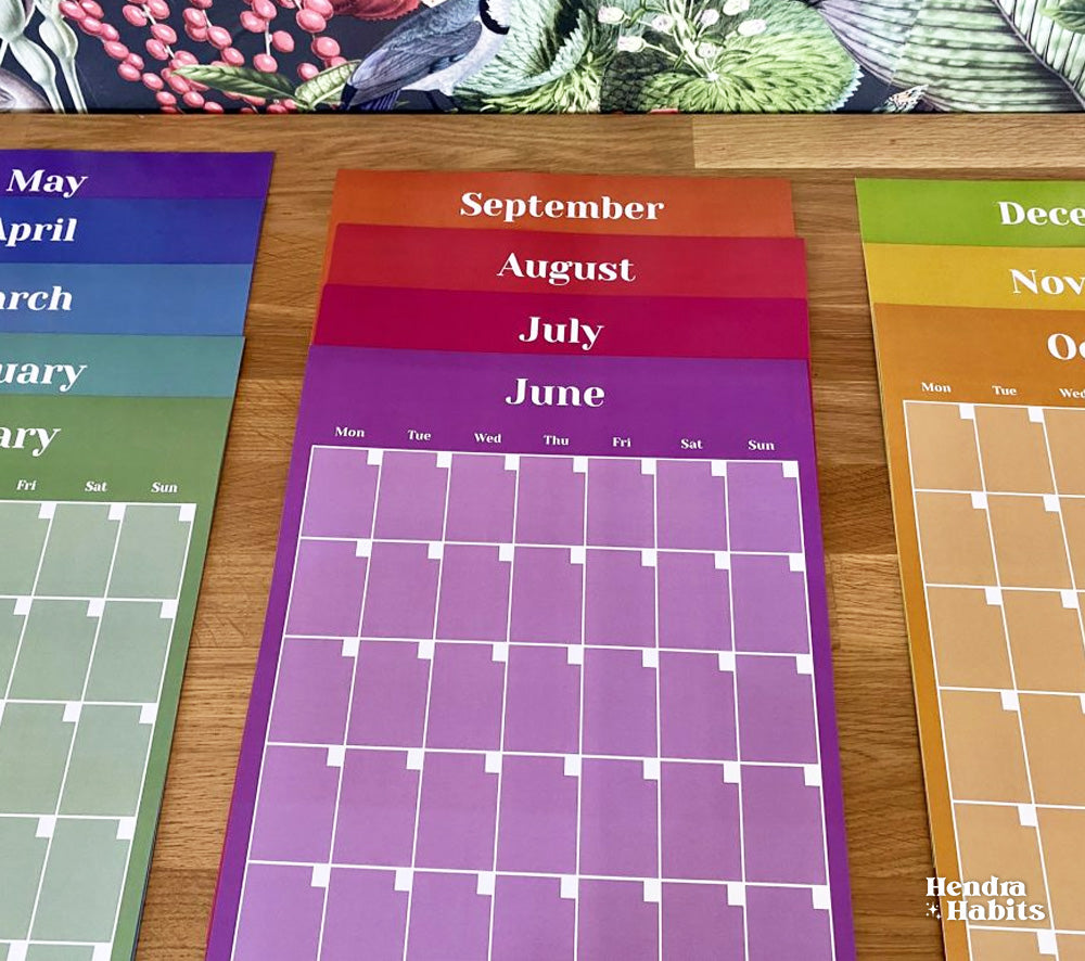 Monthly Wall Planner Pack A3 | 12 month Calendar – Ascot image 5