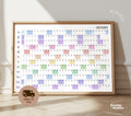 A1 Gloss print Australia Wall Planner.