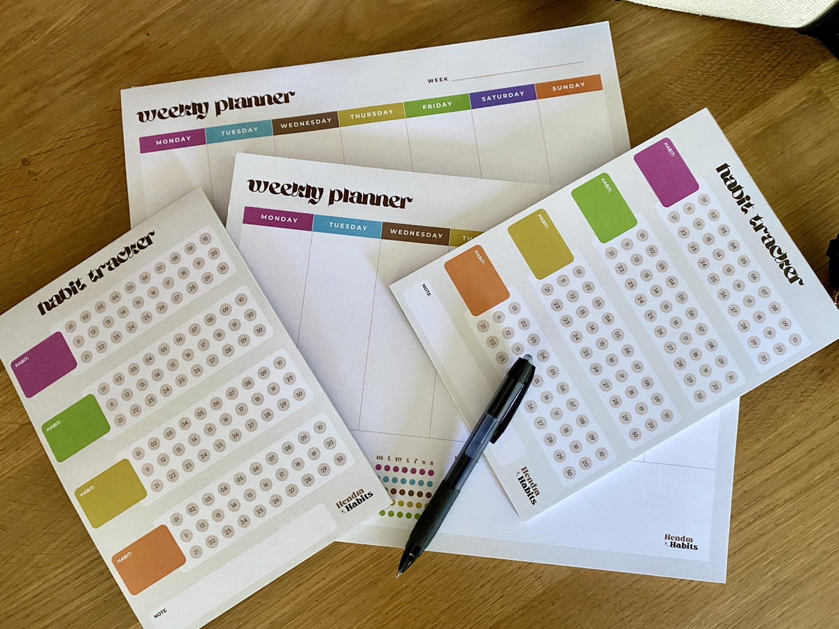 Weekly notepad A4